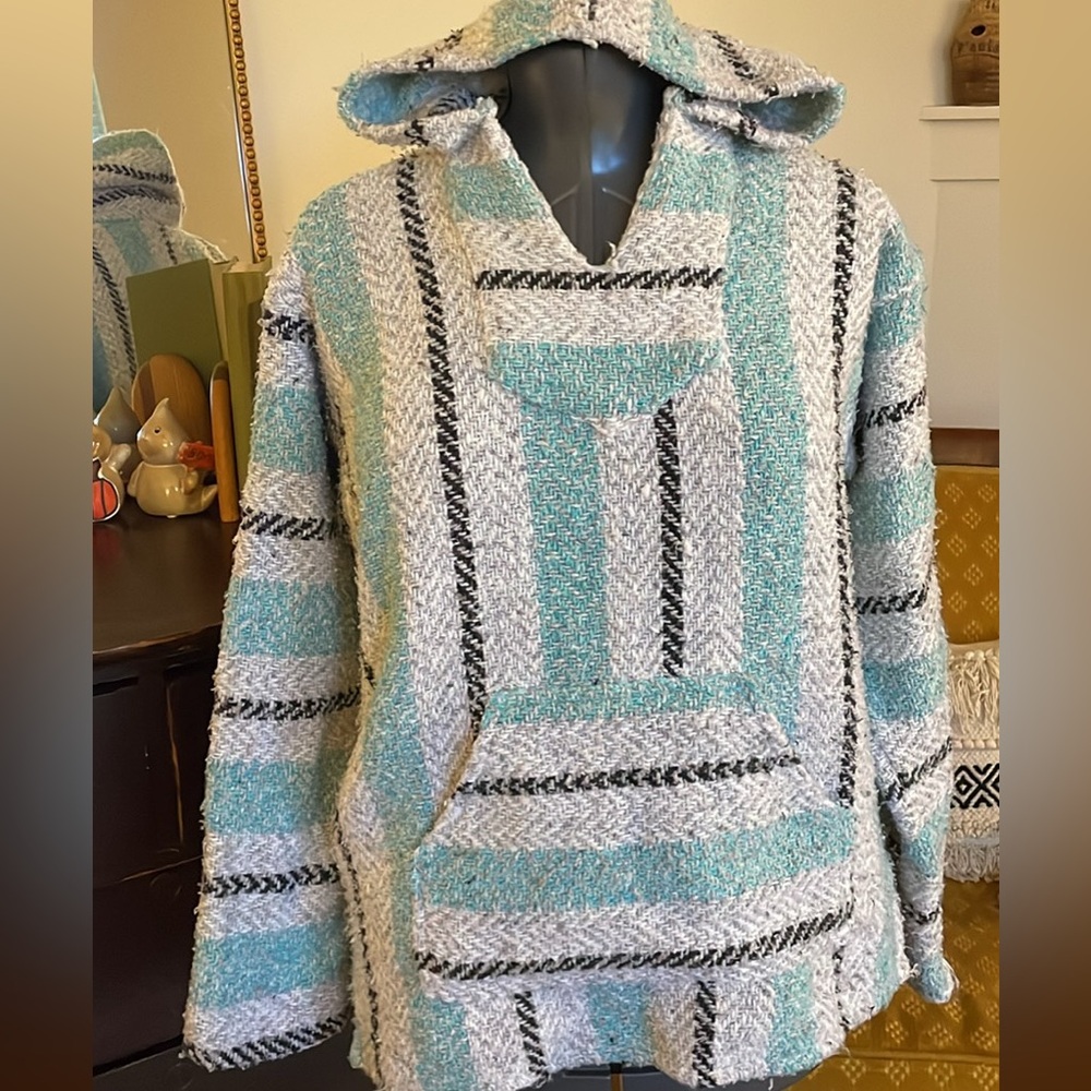 Striped Hooded Pullover